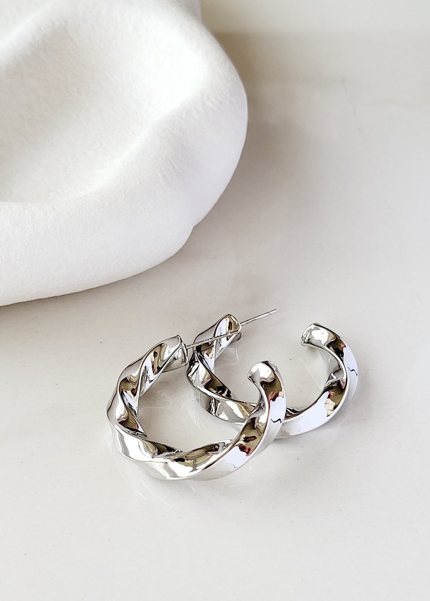 Twisted Hoop Earrings