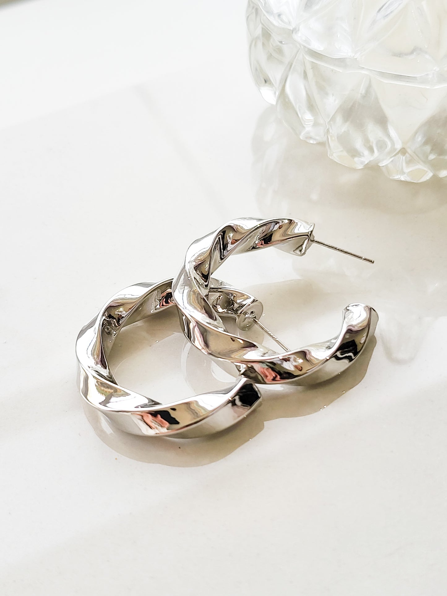 Twisted Hoop Earrings