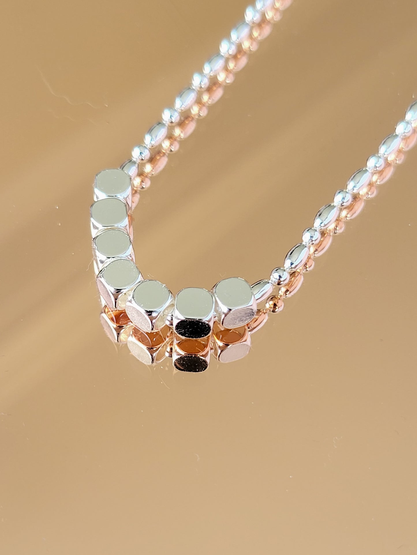 JAMT.B Cubes Pendant Chain Necklace