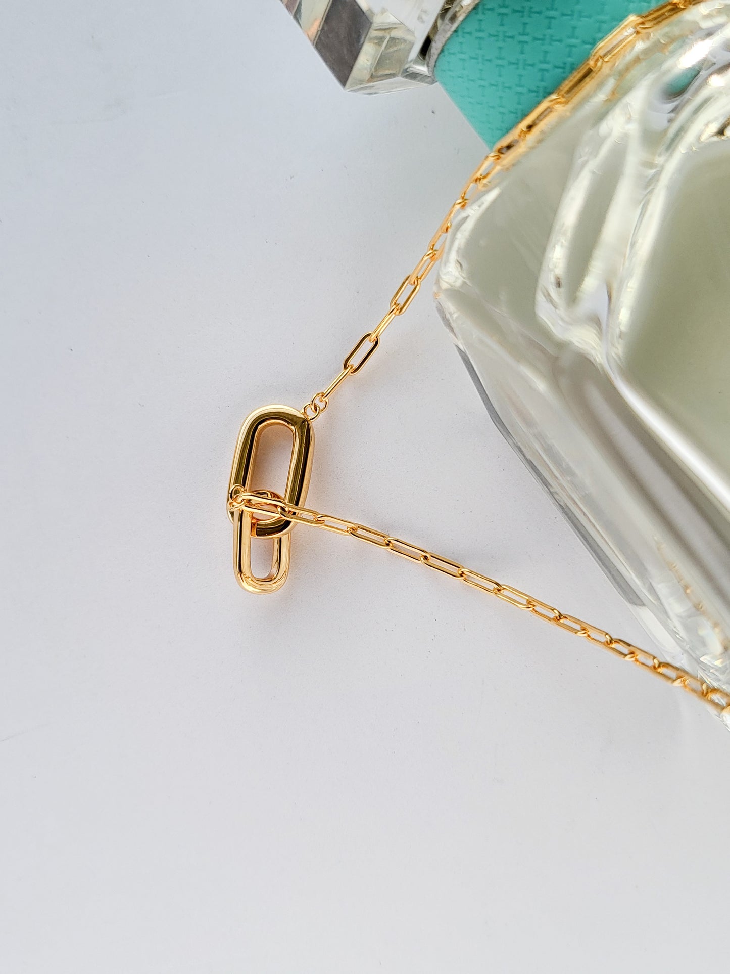 JAMT.B 18K Gold Verme Linked Chain Necklace