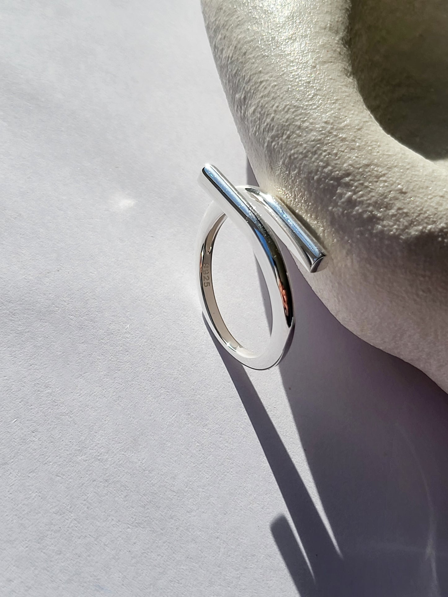 Silver Folded Ring