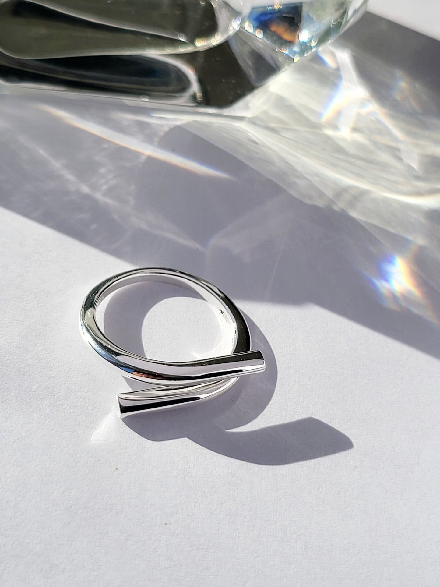 Silver Folded Ring