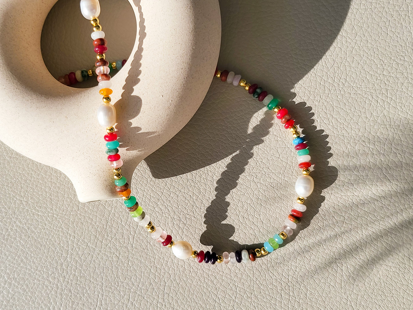 Gemstone & Pearl Necklace