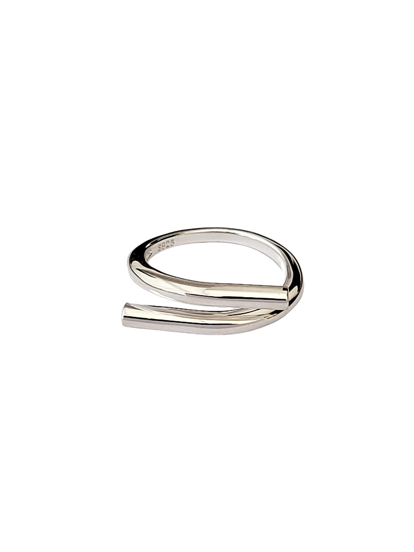 Silver Folded Ring