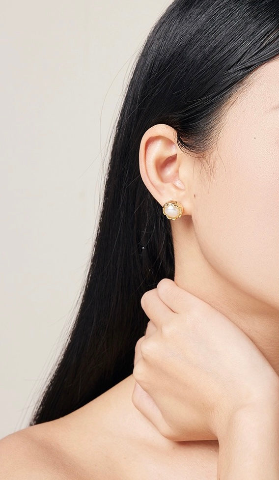 Pearl Stud Earrings