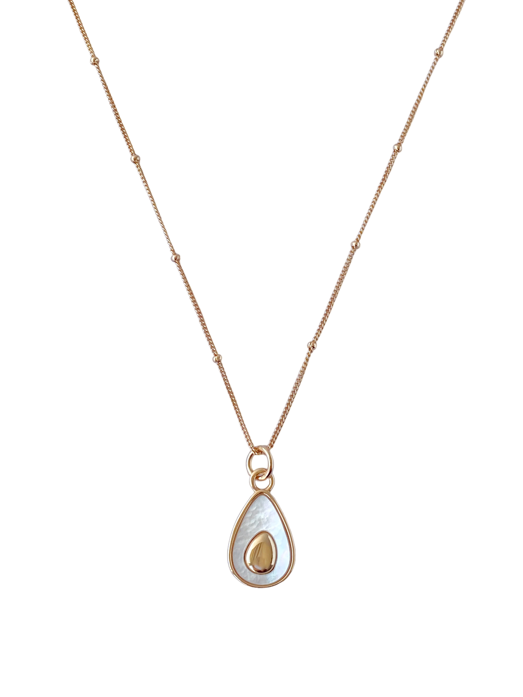 18K Gold Plated Avocado Pendant Necklace