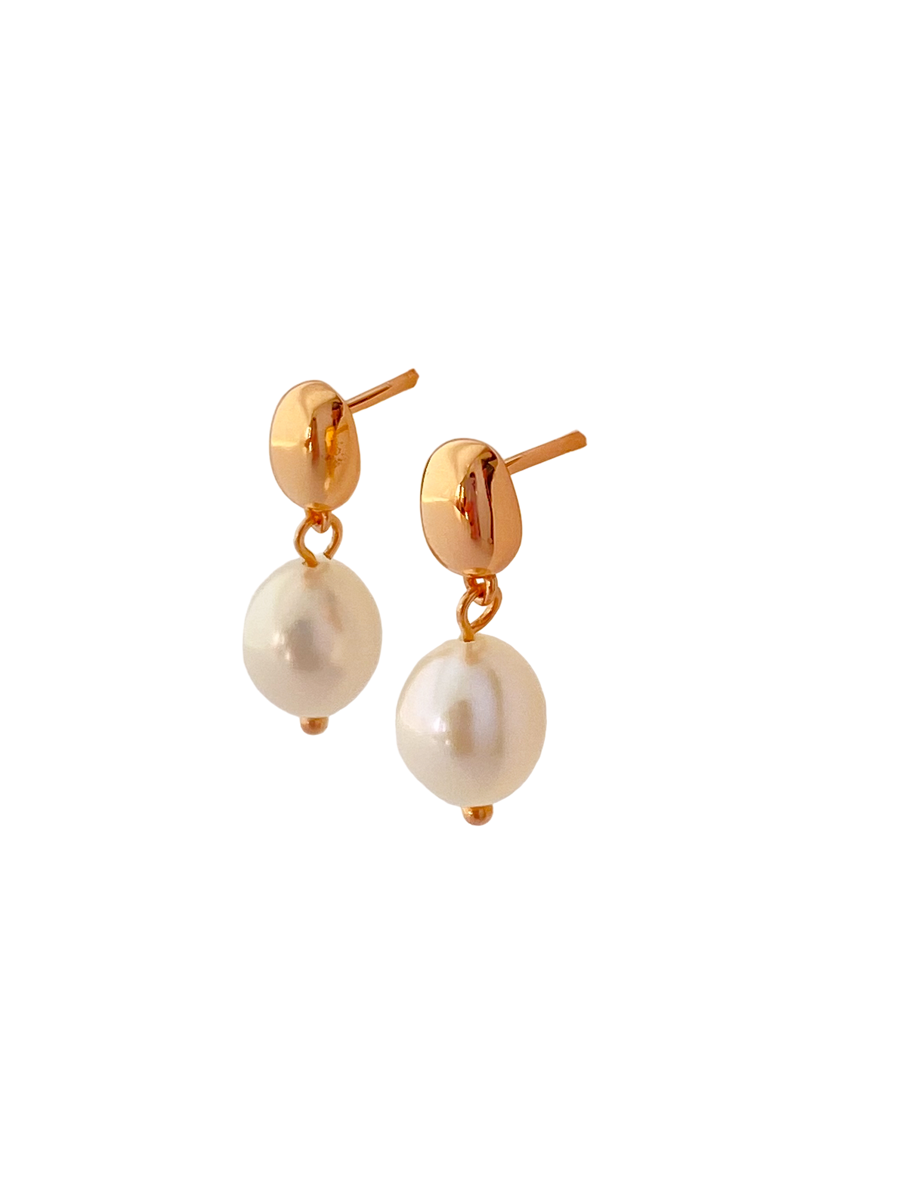 JAMT.B 18K Gold Vermeil Pearl Drop Earrings