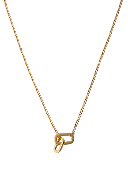18K Gold Verme Linked Chain Necklace