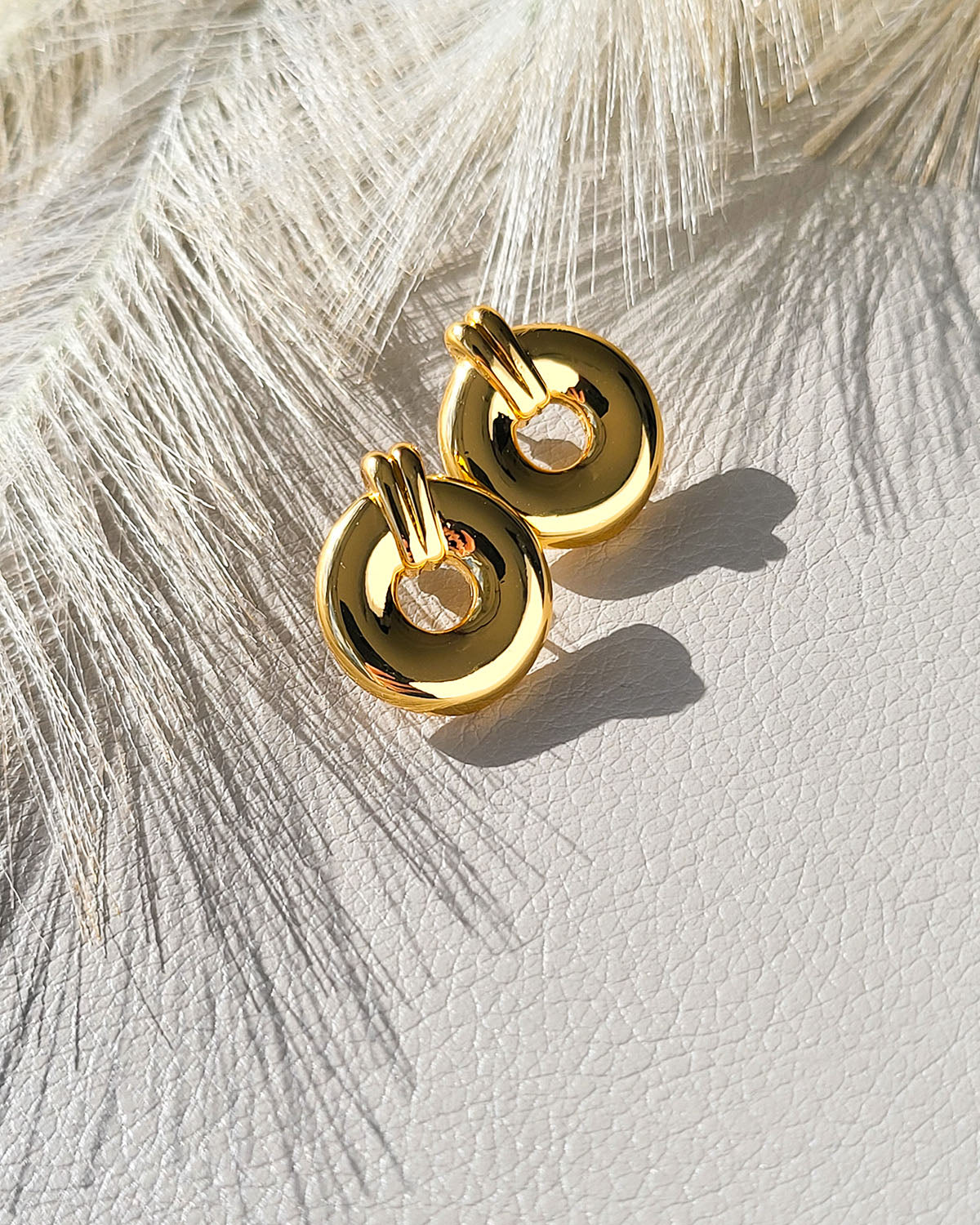 Glistening Golden Loops Earrings