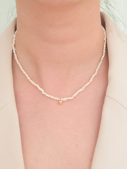 Seed Pearl Choker Necklace