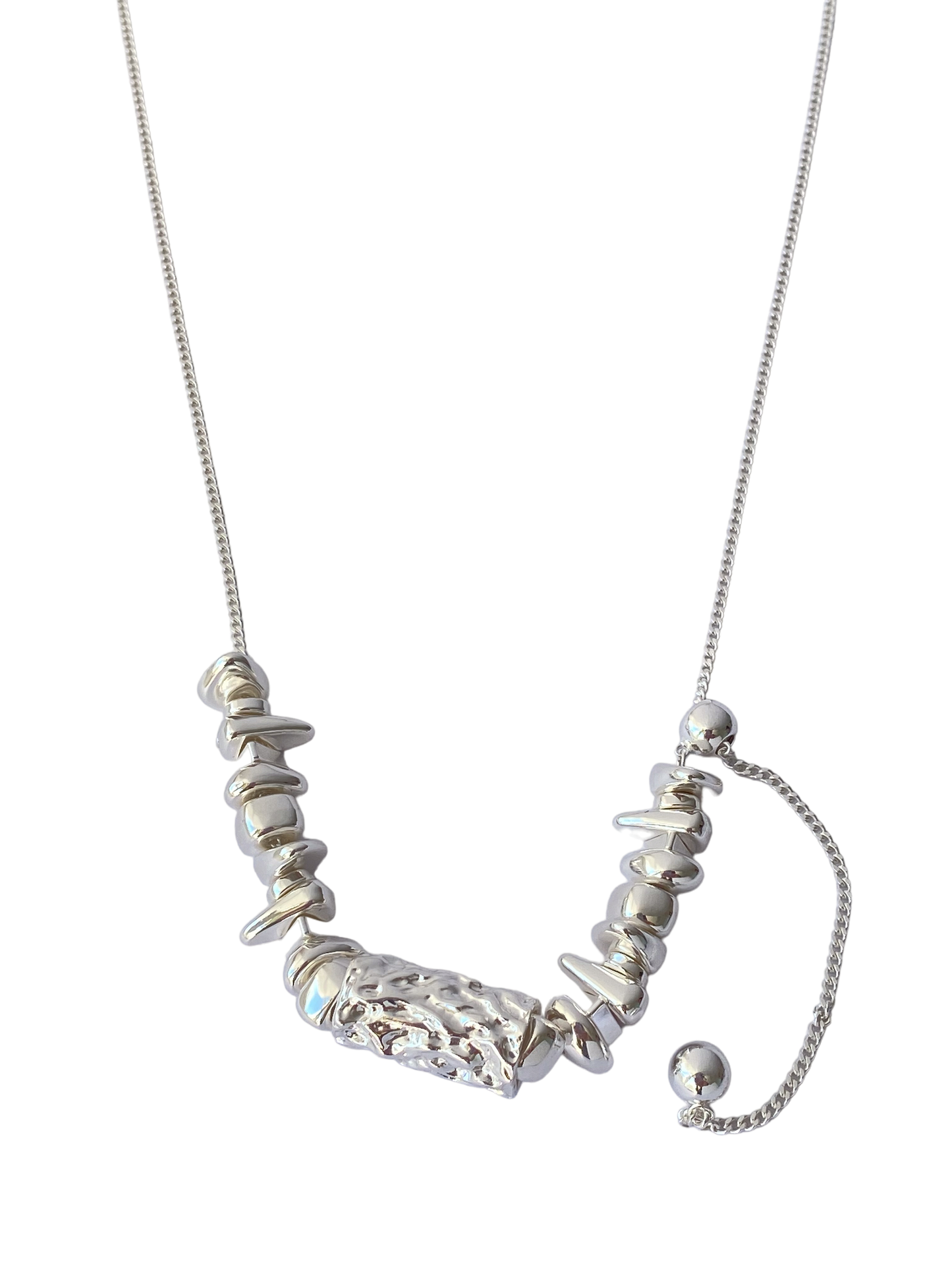 JAMT.B 925 Sterling Silver Beaded Necklace