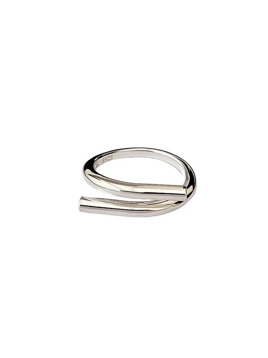 Silver Folded Ring