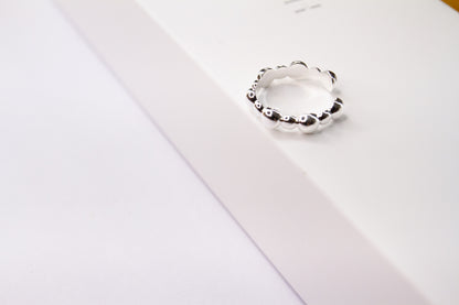 925 Sterling Silver Bubble Ring