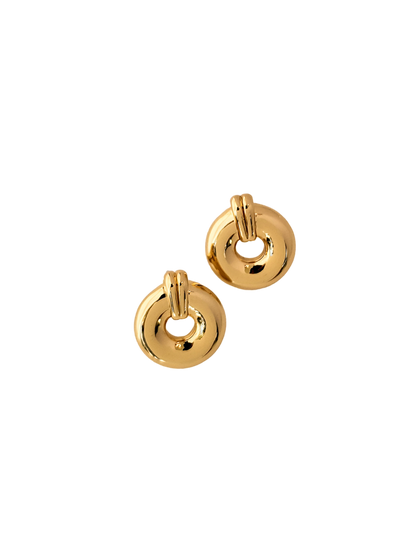 Glistening Golden Loops Earrings