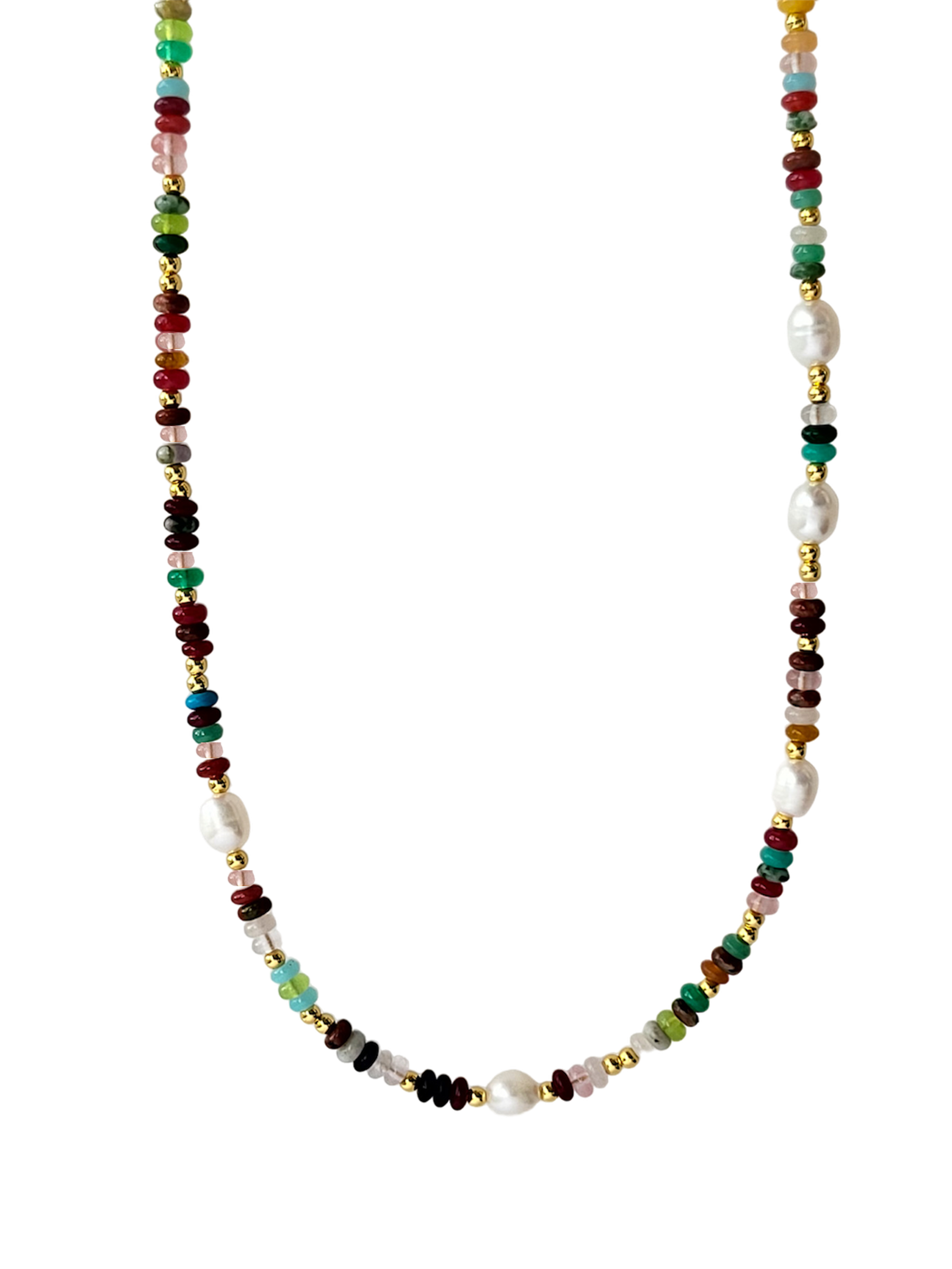 Gemstone & Pearl Necklace